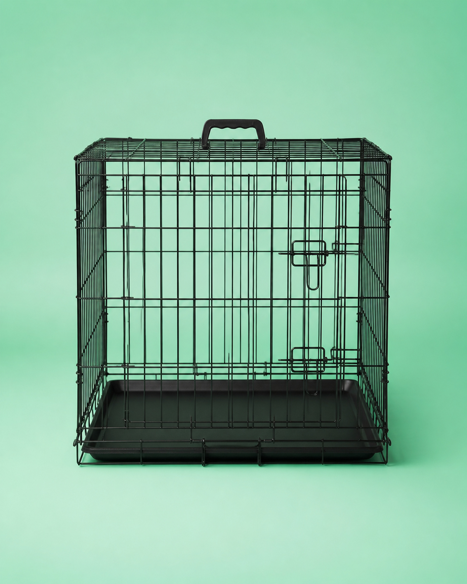 Foldable Wire Crate — Black